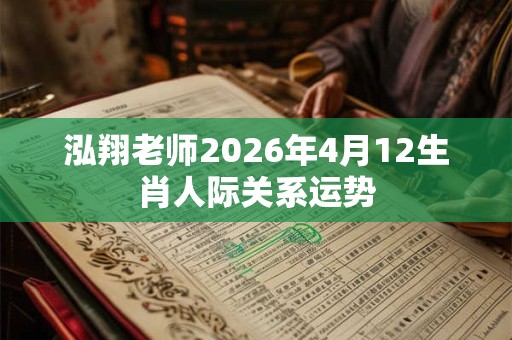 泓翔老师2026年4月12生肖人际关系运势 泓翔老师2026年4月12生肖人际关系运势