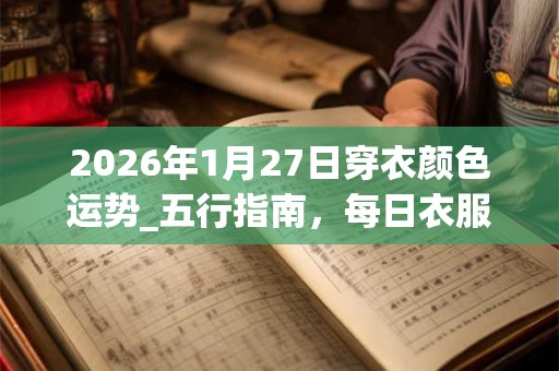2026年1月27日穿衣颜色运势_五行指南，每日衣服颜色幸运色