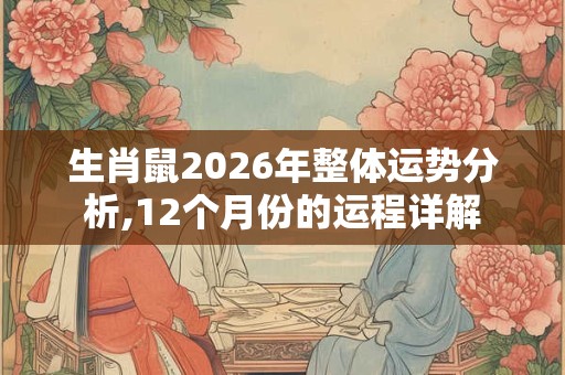 生肖鼠2026年整体运势分析,12个月份的运程详解