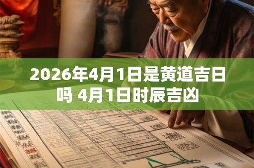 2026年4月1日是黄道吉日吗 4月1日时辰吉凶