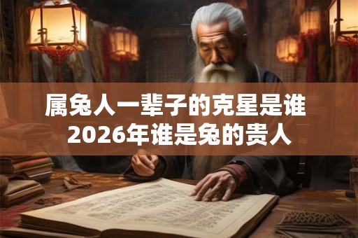 属兔人一辈子的克星是谁 2026年谁是兔的贵人 属兔人一辈子的克星是谁 2026年谁是兔的贵人