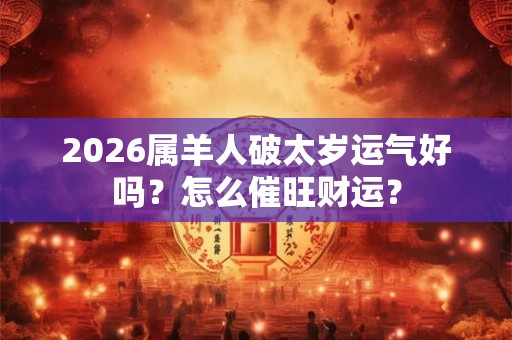 2026属羊人破太岁运气好吗？怎么催旺财运？