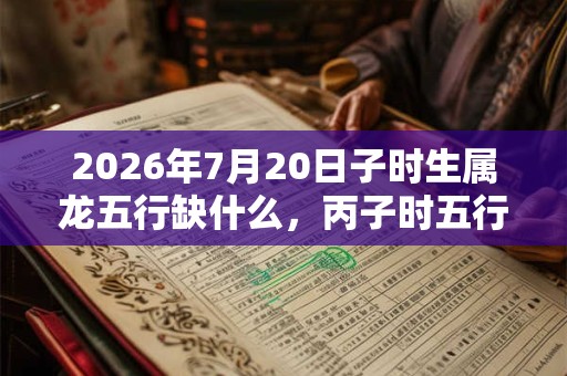 2026年7月20日子时生属龙五行缺什么,丙子时五行缺什么 2026年7月20日子时生属龙五行缺什么,丙子时五行缺什么