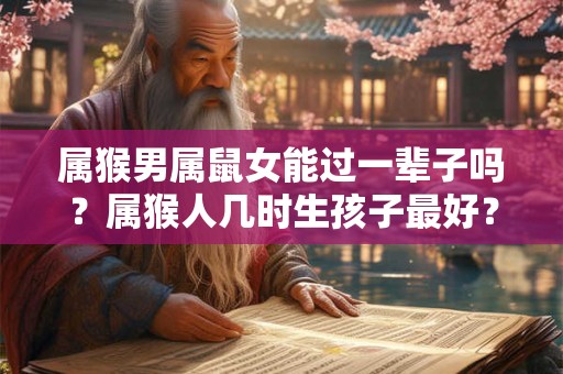 属猴男属鼠女能过一辈子吗？属猴人几时生孩子最好？