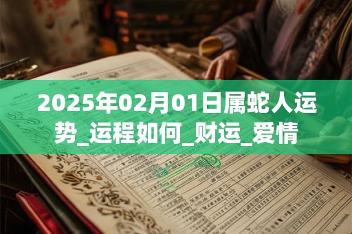 2025年02月01日属蛇人运势_运程如何_财运_爱情 2025年02月01日属蛇人运势_运程如何_财运_爱情