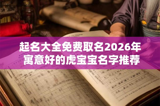 起名大全免费取名2026年 寓意好的虎宝宝名字推荐 起名大全免费取名2026年 寓意好的虎宝宝名字推荐