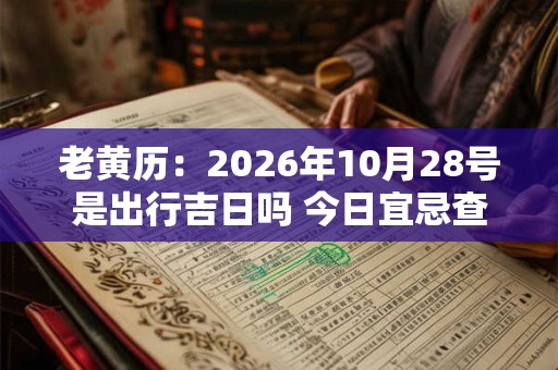 老黄历：2026年10月28号是出行吉日吗 今日宜忌查询