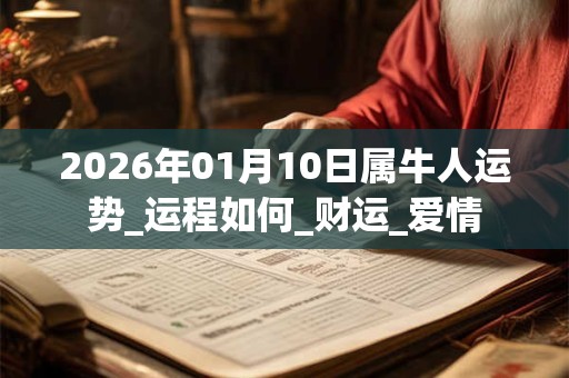 2026年01月10日属牛人运势_运程如何_财运_爱情