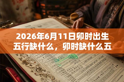 2026年6月11日卯时出生五行缺什么，卯时缺什么五行