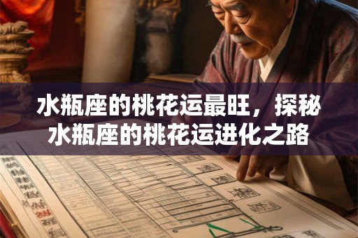 水瓶座的桃花运最旺,探秘水瓶座的桃花运进化之路 水瓶座的桃花运最旺,探秘水瓶座的桃花运进化之路