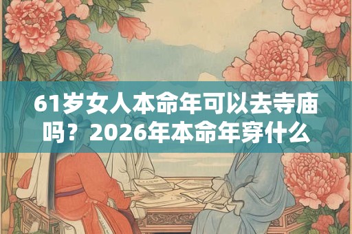 61岁女人本命年可以去寺庙吗？2026年本命年穿什么颜色？
