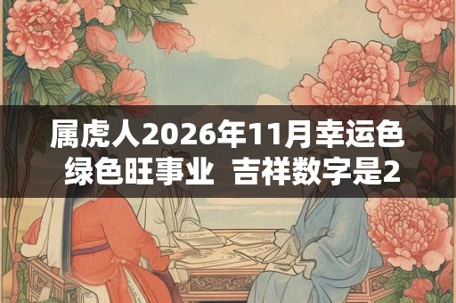 属虎人2026年11月幸运色 绿色旺事业 吉祥数字是2、7 属虎人2026年11月幸运色 绿色旺事业 吉祥数字是2、7