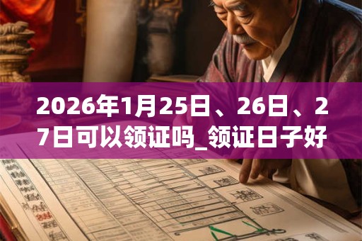 2026年1月25日、26日、27日可以领证吗_领证日子好吗 2026年1月25日、26日、27日可以领证吗_领证日子好吗