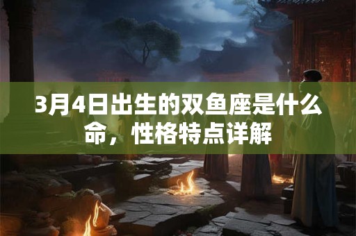 3月4日出生的双鱼座是什么命，性格特点详解