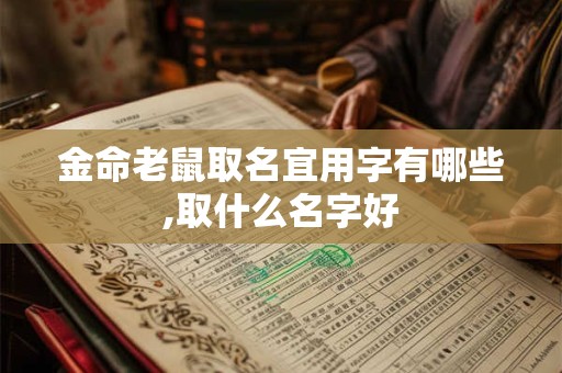 金命老鼠取名宜用字有哪些,取什么名字好