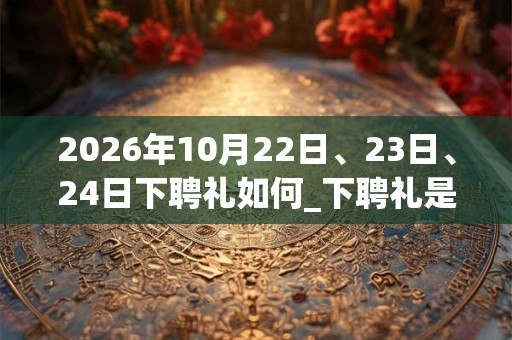 2026年10月22日、23日、24日下聘礼如何_下聘礼是吉日吗
