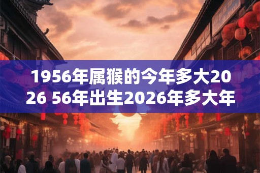1956年属猴的今年多大2026 56年出生2026年多大年龄