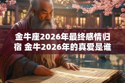 金牛座2026年最终感情归宿 金牛2026年的真爱是谁