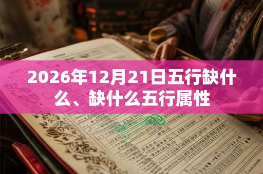 2026年12月21日五行缺什么、缺什么五行属性