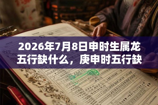 2026年7月8日申时生属龙五行缺什么，庚申时五行缺什么