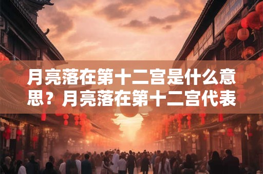 月亮落在第十二宫是什么意思？月亮落在第十二宫代表什么？