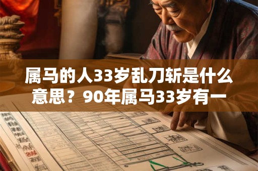 属马的人33岁乱刀斩是什么意思？90年属马33岁有一劫？