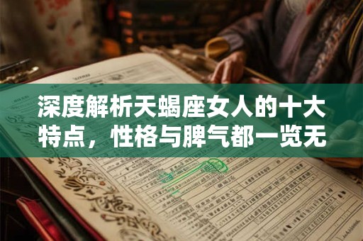 深度解析天蝎座女人的十大特点，性格与脾气都一览无遗