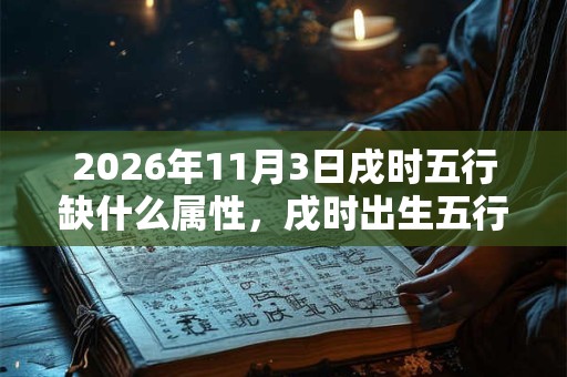 2026年11月3日戌时五行缺什么属性，戌时出生五行缺什么