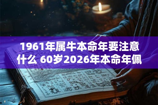 1961年属牛本命年要注意什么 60岁2026年本命年佩戴什么好