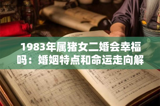 1983年属猪女二婚会幸福吗：婚姻特点和命运走向解析