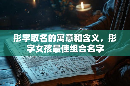 彤字取名的寓意和含义，彤字女孩最佳组合名字