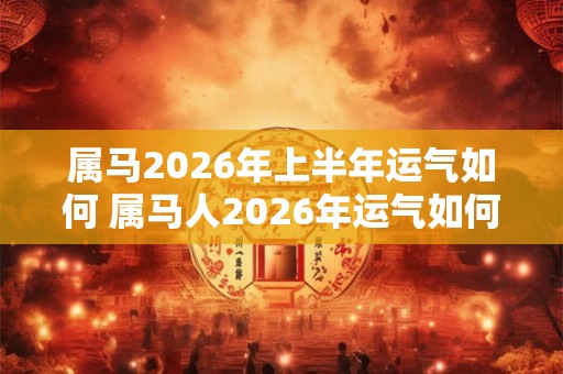属马2026年上半年运气如何 属马人2026年运气如何