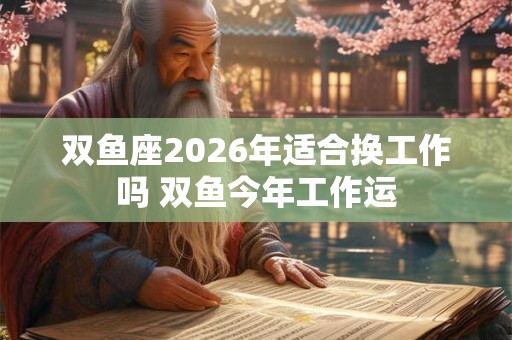 双鱼座2026年适合换工作吗 双鱼今年工作运