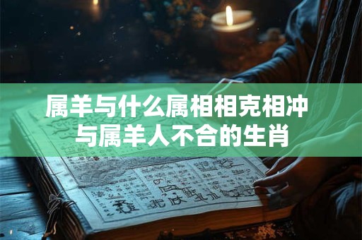 属羊与什么属相相克相冲 与属羊人不合的生肖