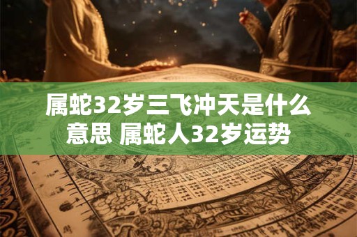 属蛇32岁三飞冲天是什么意思 属蛇人32岁运势 属蛇32岁三飞冲天是什么意思 属蛇人32岁运势
