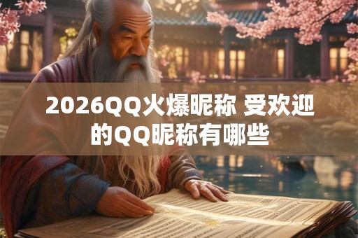 2026QQ火爆昵称 受欢迎的QQ昵称有哪些