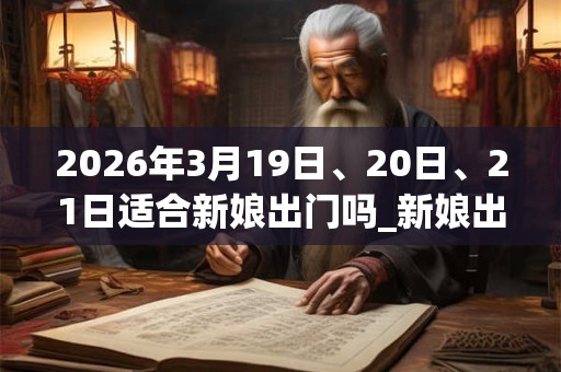 2026年3月19日、20日、21日适合新娘出门吗_新娘出门吉利吗 2026年3月19日、20日、21日适合新娘出门吗_新娘出门吉利吗