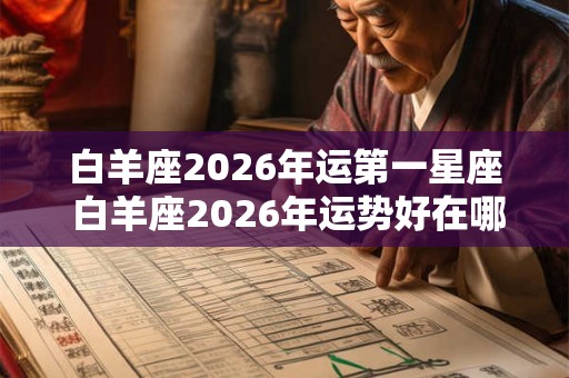 白羊座2026年运第一星座 白羊座2026年运势好在哪