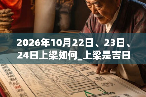 2026年10月22日、23日、24日上梁如何_上梁是吉日吗 2026年10月22日、23日、24日上梁如何_上梁是吉日吗