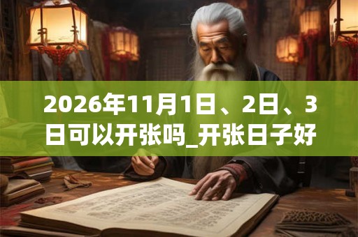 2026年11月1日、2日、3日可以开张吗_开张日子好吗