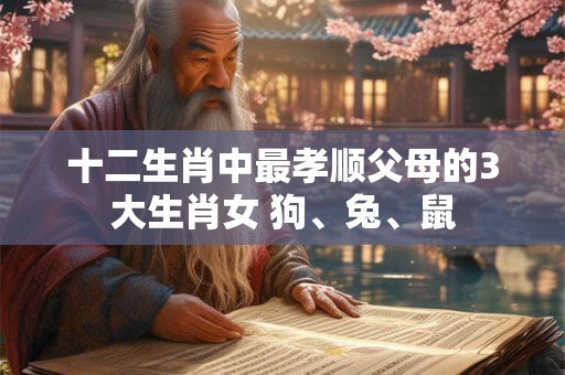 十二生肖中最孝顺父母的3大生肖女 狗、兔、鼠