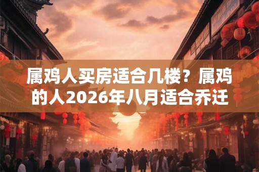 属鸡人买房适合几楼？属鸡的人2026年八月适合乔迁的日子