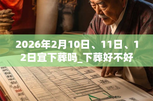 2026年2月10日、11日、12日宜下葬吗_下葬好不好 2026年2月10日、11日、12日宜下葬吗_下葬好不好