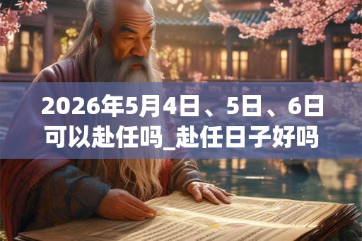 2026年5月4日、5日、6日可以赴任吗_赴任日子好吗