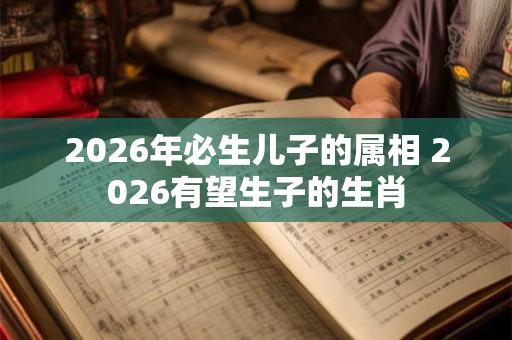 2026年必生儿子的属相 2026有望生子的生肖