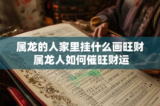 属龙的人家里挂什么画旺财 属龙人如何催旺财运