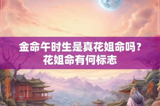 金命午时生是真花姐命吗？花姐命有何标志