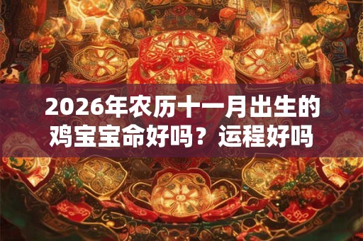 2026年农历十一月出生的鸡宝宝命好吗？运程好吗