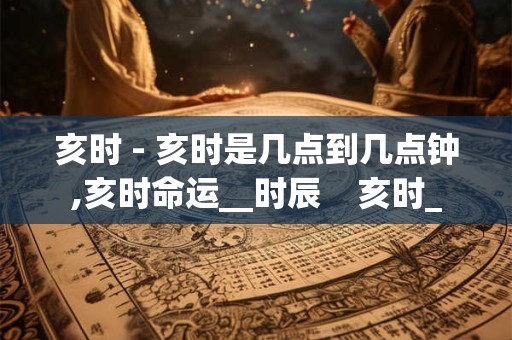 亥时 - 亥时是几点到几点钟,亥时命运__时辰 亥时_ 亥时 - 亥时是几点到几点钟,亥时命运__时辰 亥时_