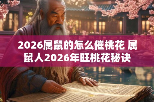 2026属鼠的怎么催桃花 属鼠人2026年旺桃花秘诀